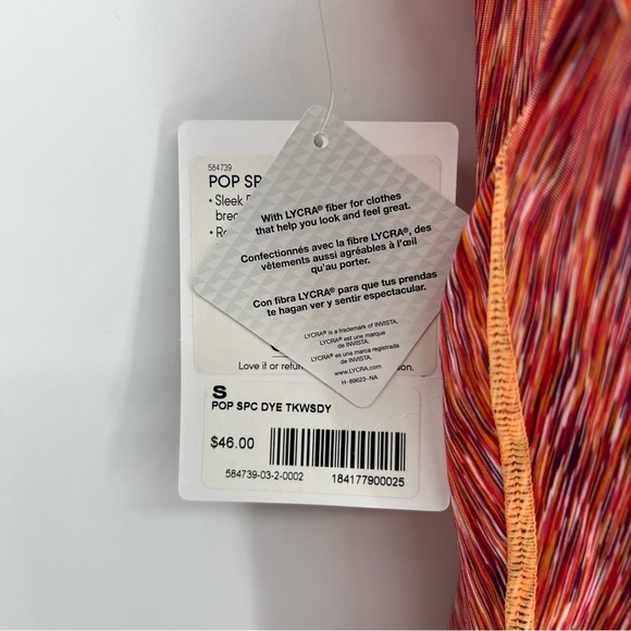 NWT Athleta Watermelon Pop Space Dye Run Tank - Picture 7 of 9